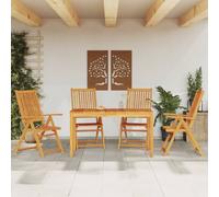 Maison Exclusive - Ensemble de salle à manger de jardin 5 pièces 140x80x74 cm en bois d'acacia massif