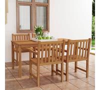 Maison Exclusive - Ensemble de salle à manger de jardin 5 pièces 160 x 80 cm en teck massif