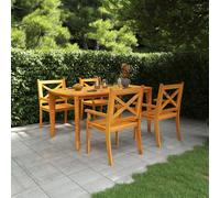 Maison Exclusive - Ensemble de salle à manger de jardin 5 pièces en bois massif d'acacia