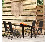Maison Exclusive - Ensemble de salle à manger de jardin 5 pièces noir