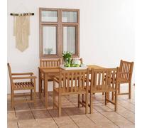 Maison Exclusive - Ensemble de salle à manger de jardin 7 pièces 150 x 90 cm en teck massif