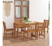 Maison Exclusive - Ensemble de salle à manger de jardin 7 pièces 160 x 80 cm en bois de teck massif