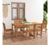 Maison Exclusive - Ensemble de salle à manger de jardin 7 pièces 180 x 90 cm en bois de teck massif