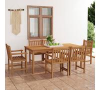 Maison Exclusive - Ensemble de salle à manger de jardin 7 pièces 180 x 90 cm en teck massif