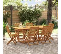 Maison Exclusive - Ensemble de salle à manger de jardin 7 pièces 180x90x75 cm en bois massif d'acacia