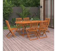 Maison Exclusive - Ensemble de salle à manger de jardin 7 pièces 180x90x75 cm en bois massif d'acacia