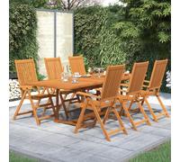 Maison Exclusive - Ensemble de salle à manger de jardin 7 pièces en bois d'acacia massif 160-240 cm