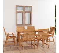 Maison Exclusive - Ensemble de salle à manger de jardin 7 pièces en bois massif d'acacia