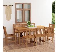 Maison Exclusive - Ensemble de salle à manger de jardin 9 pièces 180 x 90 cm en bois de teck massif