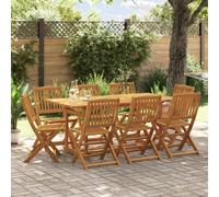 Maison Exclusive - Ensemble de salle à manger de jardin 9 pièces 180x90x75 cm en bois massif d'acacia