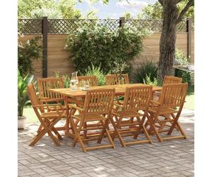 Maison Exclusive - Ensemble de salle à manger de jardin 9 pièces 180x90x75 cm en bois massif d'acacia