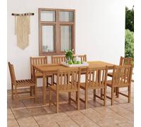 Maison Exclusive - Ensemble de salle à manger de jardin 9 pièces 200 x 100 cm en bois de teck massif