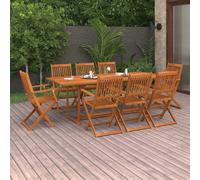 Maison Exclusive - Ensemble de salle à manger de jardin 9 pièces 220x90x75 cm en bois massif d'acacia