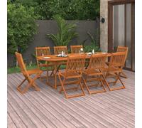 Maison Exclusive - Ensemble de salle à manger de jardin 9 pièces 220x90x75 cm en bois massif d'acacia