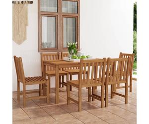 Maison Exclusive - Ensemble de salle à manger d'extérieur 7 pièces 140 x 80 cm en teck massif