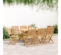 Maison Exclusive - Ensemble de salle à manger d'extérieur 9 pièces en bois massif d'acacia