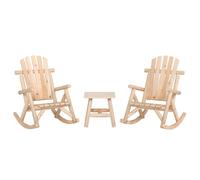 Maison Exclusive - Ensemble de salon de jardin 3 pièces en épicéa massif