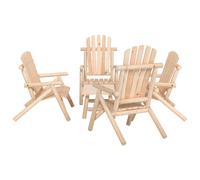 Maison Exclusive - Ensemble de salon de jardin 5 pièces en épicéa massif