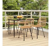 Maison Exclusive - Ensemble de salon de jardin 5 pièces en rotin synthétique