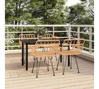 Maison Exclusive - Ensemble de salon de jardin 5 pièces en rotin synthétique