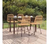 Maison Exclusive - Ensemble de salon de jardin 5 pièces en rotin synthétique