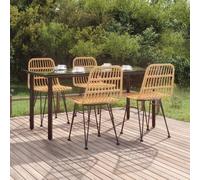 Maison Exclusive - Ensemble de salon de jardin 5 pièces en rotin synthétique