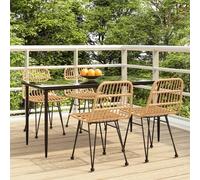 Maison Exclusive - Ensemble de salon de jardin 5 pièces en rotin synthétique