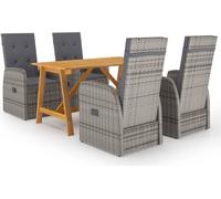 Maison Exclusive - Ensemble de salon de jardin 5 pièces, gris