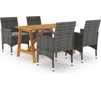 Maison Exclusive - Ensemble de salon de jardin 5 pièces, gris