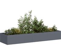 Maison Exclusive - Jardinière anthracite 280x80x40 cm en acier