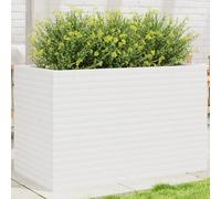 Maison Exclusive - Jardinière blanc 110x60x68,5 cm bois de pin massif