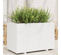 Maison Exclusive - Jardinière blanc 110x60x72 cm bois de pin massif