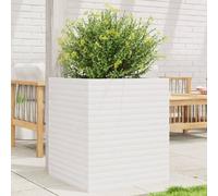 Maison Exclusive - Jardinière blanc 60x60x68,5 cm bois de pin massif