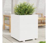 Maison Exclusive - Jardinière blanc 60x60x72,5 cm bois de pin massif