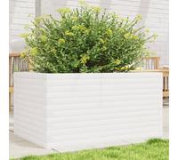 Maison Exclusive - Jardinière blanc 90x60x46 cm bois de pin massif