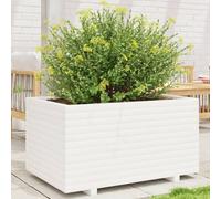 Maison Exclusive - Jardinière blanc 90x60x49,5 cm bois de pin massif