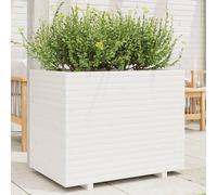 Maison Exclusive - Jardinière blanc 90x60x72,5 cm bois de pin massif