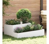 Maison Exclusive - Jardinière blanche 100 x 100 x 50 cm en acier laminé à froid