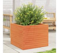 Maison Exclusive - Jardinière cire marron 60x60x46 cm bois de pin massif