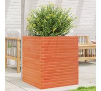 Maison Exclusive - Jardinière cire marron 60x60x68,5 cm bois de pin massif