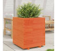 Maison Exclusive - Jardinière cire marron 60x60x72,5 cm bois de pin massif