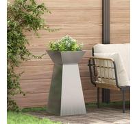 Maison Exclusive - Jardinière colonne argentée 35 x 35 x 73 cm