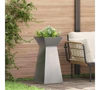 Maison Exclusive - Jardinière colonne argentée 35 x 35 x 73 cm en acier inoxydable