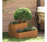 Maison Exclusive - Jardinière décorative, aspect rouille, 60 x 60 x 50 cm, en acier résistant aux intempéries