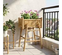 Maison Exclusive - Jardinière d'extérieur avec support, style naturel, 50 x 38 x 74 cm, en bambou