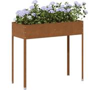 Maison Exclusive - Jardinière en acier Corten, dimensions 100,5 x 40,5 x 90 cm