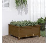 Maison Exclusive - Jardinière en bois massif de pin, couleur miel, dimensions 82,5 x 82,5 x 39 cm