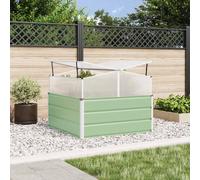Maison Exclusive - Jardinière pastel vert, 100 x 100 x 77 cm, en acier galvanisé