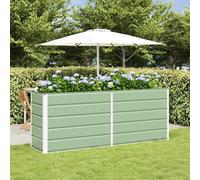 Maison Exclusive - Jardinière pastel vert, 195 x 50 x 77 cm, en acier galvanisé