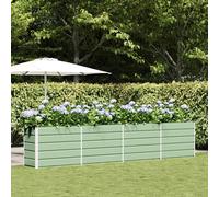 Maison Exclusive - Jardinière pastel vert, dimensions 385 x 50 x 77 cm, en acier galvanisé